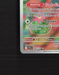 Maractus 160/159 Journey Together Full Art Ultra Rare Holo Pokemon Card NM - Image 5