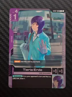 Gundam Card Game - Tieria Erde (Promo) ST07-010 C - NM - Image 1