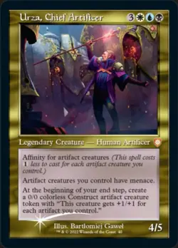 1 x Urza, Chief Artificer - Foil - Commander: The Brothers' War - Light Play - M - Image 1