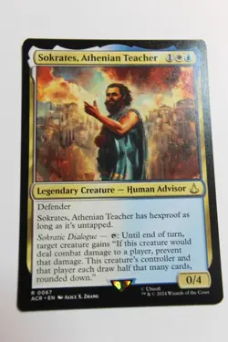 MTG Sokrates Athenian Teacher x1- -Assassin's Creed-Near Mint - Image 1