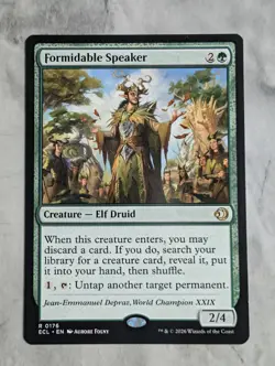 Formidable Speaker | Rare MTG ECL Lorwyn | Elf Druid Tutor Untap Commander | NM - Image 1