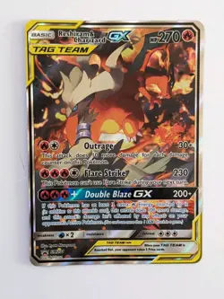 Pokemon: Reshiram & Charizard GX #SM201. Sun & Moon promos. HP - Image 1