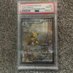 2023 Pokemon Mew En 151 #201/165 Alakazam Ex Special Illustration Rare PSA 10 - Image 3