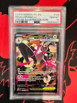 Pokemon Mega Lopunny ex Phantasmal Flames Holo Illustration Rare 128/094 PSA 10 - Image 1