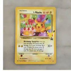 Birthday Pikachu Promo Holo Pokemon TCG Card - Image 1