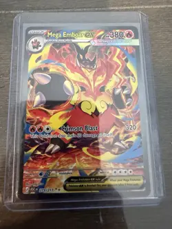 Mega Emboar ex 273/217 SIR Full Art Secret Rare Pokemon Ascended Heroes MINT - Image 1
