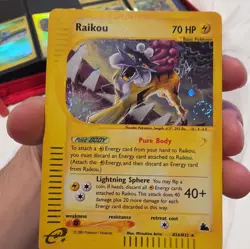 2003 Pokemon Skyridge #H26 Raikou Holo - Image 1