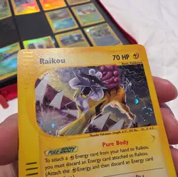 2003 Pokemon Skyridge #H26 Raikou Holo - Image 2