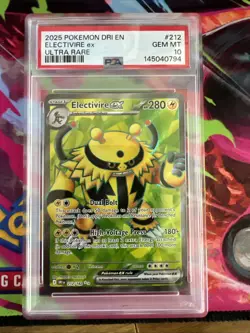 Electivire ex Pokemon Card - Destined Rivals - 212/182 - PSA 10 - Image 1