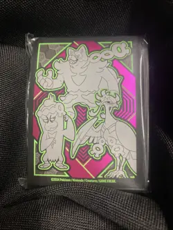 Shrouded Fable Etb Green Black Fezandipiti 65ct Standard Sized Sleeves (Pokemon) - Image 1
