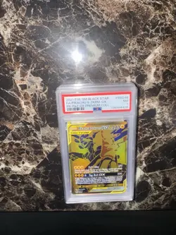 2021 POKEMON SM BLACK STAR PROMO #SM248 FULL ART/PIKACHU & ZEKROM GX PSA 7 - Image 1