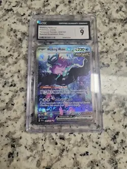 Walking Wake EX Temporal Forces Special Illustration Rare #205 CGC 9 GM Pokemon - Image 1