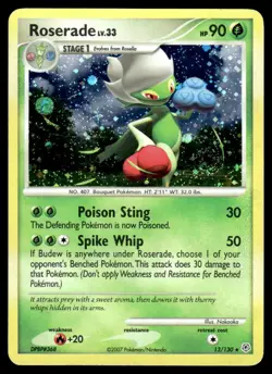 Pokemon TCG Diamond and Pearl #13/130 Roserade LP - Image 1