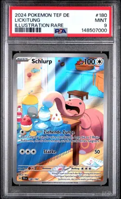 Lickitung IR #180 PSA 9 Mint German Temporal Forces 2024 Pokemon - Image 2