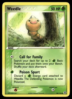 WEEDLE - 86/112 Common FireRed & LeafGreen Pokemon LP - Image 1