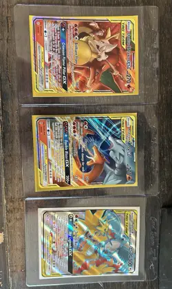 🔥 Pokemon TAG TEAM GX BUNDLE! Charizard & Braixen ,Reshiram & zard, Bird Trio! - Image 1