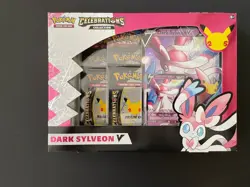 New Sealed Pokemon 25th Anniversary Celebrations Dark Sylveon V Collection Box - Image 1