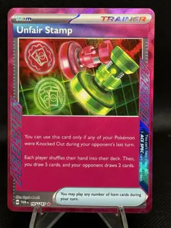 Unfair Stamp 165/167 Sv06: Twilight Masquerade NM Pokemon TCG - Image 1