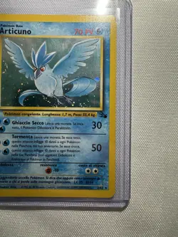 Pokemon Articuno Fossil Holo Rare 2/62 Unlimited Italian 1999 LP - Image 4