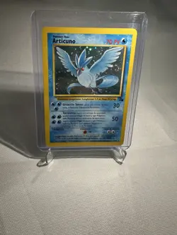 Pokemon Articuno Fossil Holo Rare 2/62 Unlimited Italian 1999 + Swirl LP - Image 1
