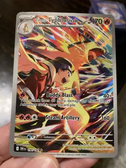 Pokemon Destined Rivals Ethan's Typhlosion 190/182 Holo, NM - Image 3