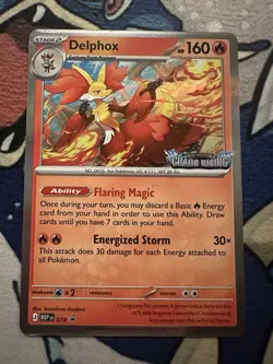 Pokemon Delphox #074 Promo Chaos Rising Pre-release - Image 1