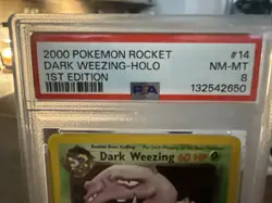 Pokemon TCG 1st Edition Dark Weezing Holo 2000 Pokemon Rocket - Image 2