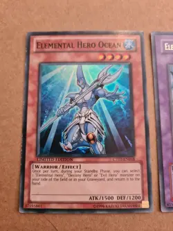 Yugioh Cards Ultra Rare And Super Rare Elemental Hero Darkbright And... - Image 3