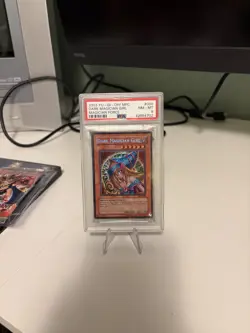 PSA 8 Dark Magician Girl Secret Rare MFC-000 YuGiOh 2003 Magician's Force - Image 1