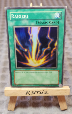 Raigeki ⚡ LOB-053 ⚡Unl⚡Yu-Gi-Oh! Card ⚡ Yugioh ⚡ OG Print 2002 Super Rare - Image 1