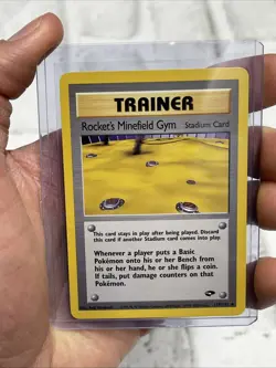 Rocket's Minefield Gym 119/132 Gym Challenge Vintage Pokemon Card WOTC TCG NM/MT - Image 1