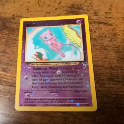 Southern Islands Mew 2001 Reverse Cosmos Holo Pokemon Card #1/18 TCG - Image 1
