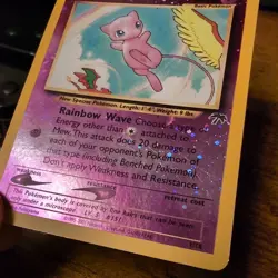 Southern Islands Mew 2001 Reverse Cosmos Holo Pokemon Card #1/18 TCG - Image 2