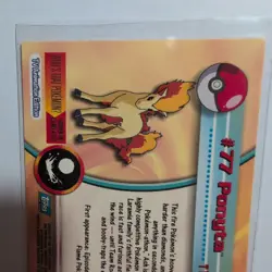 Ponyta #77 and Rapidash #78 Pokemon 2000 Topps Cards Lot Black Logo Series 2 - Image 5