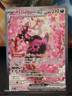 Fezandipiti EX 288/217 Ascended Heroes English Pokemon Card SIR And 142/217 - Image 2