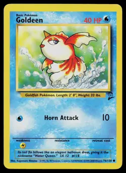 GOLDEEN 76/130 COMMON BASE SET 2 POKEMON MP - Image 1
