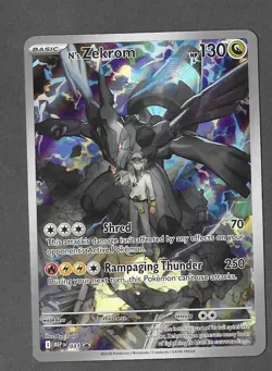 N’s Zekrom 031 Black Star Promo Pokemon Center Stamped Ascended Heros - Image 4
