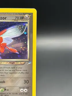 Dark Scizor [1st Edition] Pokemon TCG Neo Destiny 9/105 Holo SWIRL - NM- - Image 4