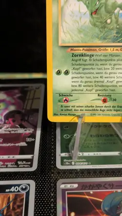 German Pokemon Sichlor Scyther Neo Discovery WOTC Uncommon 46/75 NM Card - Image 4