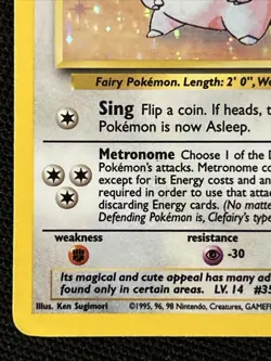 Pokemon Clefairy 05/102 Holo *Near Mint* Base Set ‘Never Played Card’ - Image 2