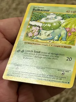 Pokemon Bulbasaur 44/102 Base Set (Shadowless) *Near Mint* Never Played Card - Image 3