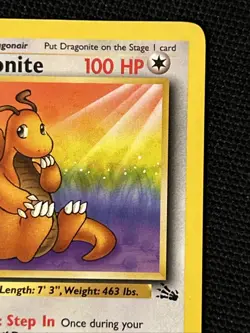 Pokemon Dragonite 19/62 (1st Edition) *Near Mint* Fossil ‘Never Played Card’ - Image 4
