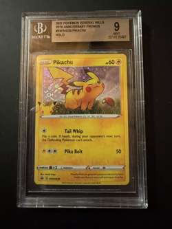 BGS 9 Pokemon Pikachu General Mills Promo Holo SWSH039 Mint Eng - Image 1