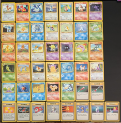 1999 Pokemon Base Set Unlimited 43 Card Lot - Image 1