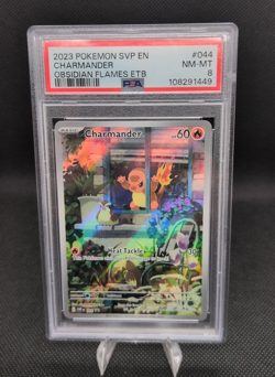 Pokemon Charmander 044 Sv: Scarlet & Violet Promo Cards Holo - Graded PSA 8 - Image 1