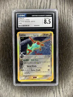Latias δ CGC 8.5 Pokemon 2005 EX Delta Species 8/113 Holo Low POP 36 - Image 3