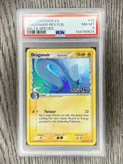 Dragonair PSA 8 Pokemon 2005 EX Delta Species 42 Reverse Holo Stamped Low POP 60 - Image 3