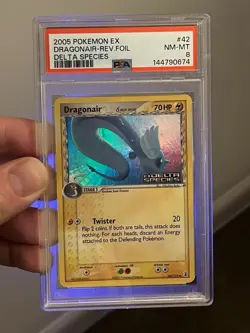 Dragonair PSA 8 Pokemon 2005 EX Delta Species 42 Reverse Holo Stamped Low POP 60 - Image 5