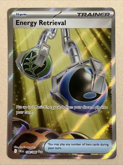 Pokemon Card - Energy Retrieval - Full Art Ultra Rare (108/086) Chaos Rising NM - Image 1