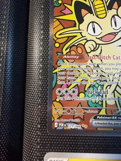 Pokemon TCG Meowth 121/088 SIR Perfect Order packed, sleeved & toploaded - Image 2